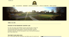 Desktop Screenshot of frankfortcountryclub.com