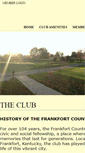 Mobile Screenshot of frankfortcountryclub.com