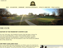 Tablet Screenshot of frankfortcountryclub.com